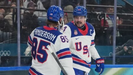 Team USA men’s hockey goes undefeated in Group C, earns bye into next Olympic round after win over Germany Team USA men’s hockey goes undefeated in Group C, earns bye into next Olympic round after win over Germany