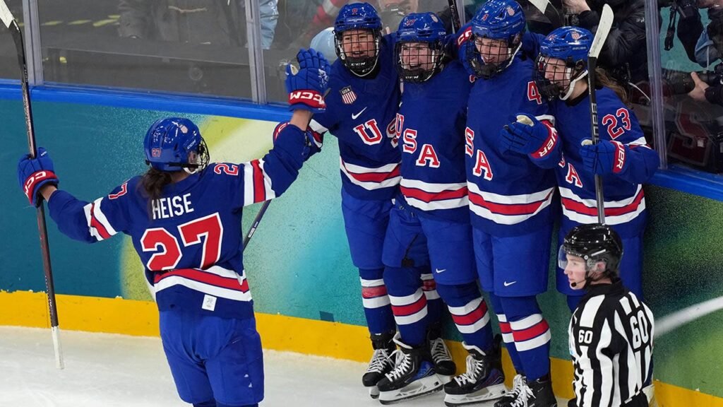 Team USA women’s hockey shuts out Sweden, moves to gold medal game at Winter Olympics