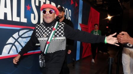 Spike Lee wears pro-Palestinian outfit to NBA All-Star Game with Israeli-born player competing