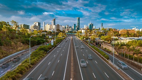 Queensland government modelling shows traffic growth on the Pacific Motorway from Brisbane to Robina growing 17 per cent by 2046 to up to 204,750 vehicles per day.