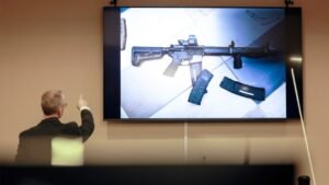 Georgia father on trial, accused of giving son rifle before school shooting