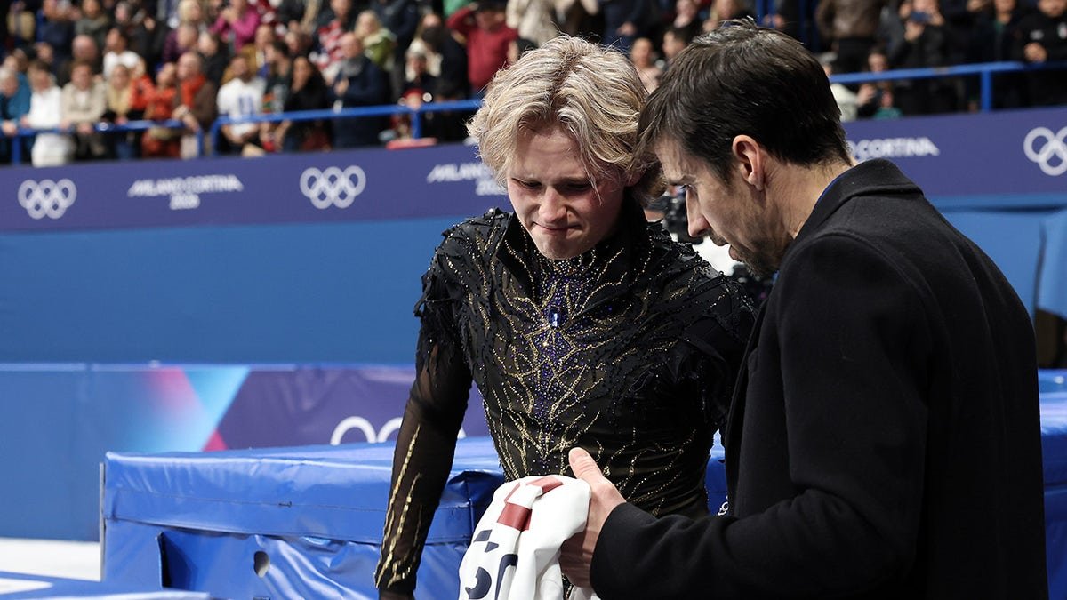 Ilia Malinin off ice