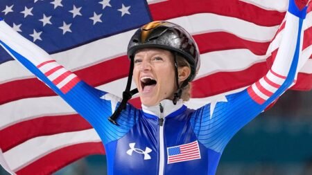 American speedskater Mia Manganello wins bronze medal in women’s mass start in final Olympic race