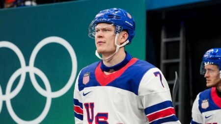 American star Brady Tkachuk says there’s hatred in USA-Canada rivalry ahead of gold medal match