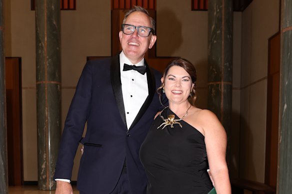 Ben Oquist and Senator Sarah Hanson-Young at last year’s Midwinter Ball