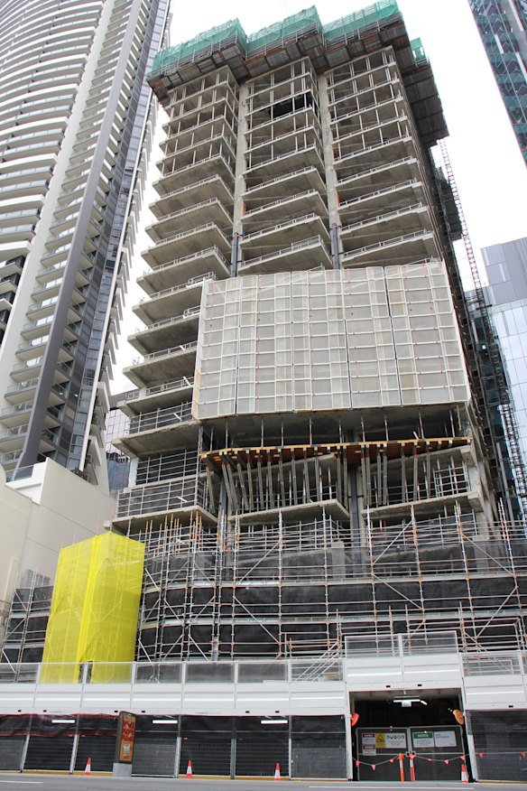 The building at 450 Queen Street has been completely gutted as part of the revamp.  