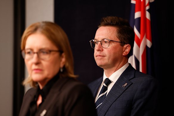 Police Minister Anthony Carbines has attacked integrity expert and barrister Geoffrey Watson.