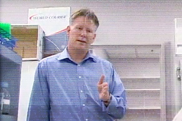 Mark Smyth, seen here in a still from a video taken while he was at Peter MacCallum Cancer Centre.