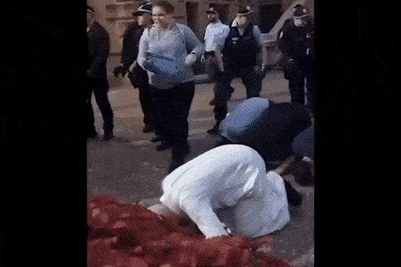 The Muslim community is outraged by the behaviour of NSW police at Monday’s protest.