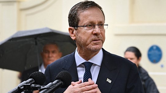 Israeli President Isaac Herzog visited Bondi, where he paid tribute to those killed and injured during the December 14 massacre.