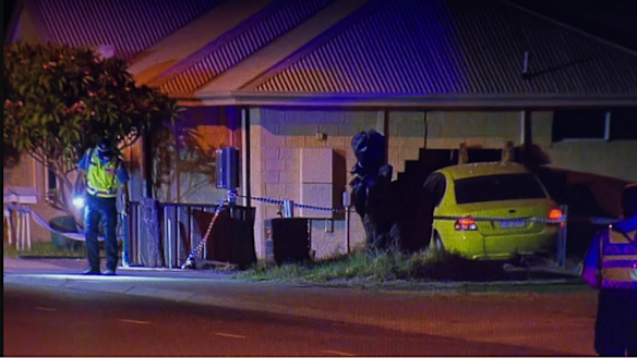 A 53-year-old woman had died after a car ploughed into her Rivervale home on Friday night.