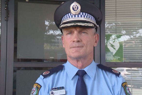NSW Police Assistant Commissioner David Waddell addressing media on Friday.