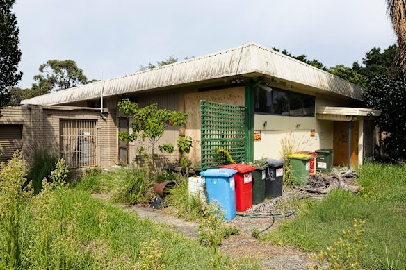The former Waverton Bowling Club stands as a shadow of its former self.