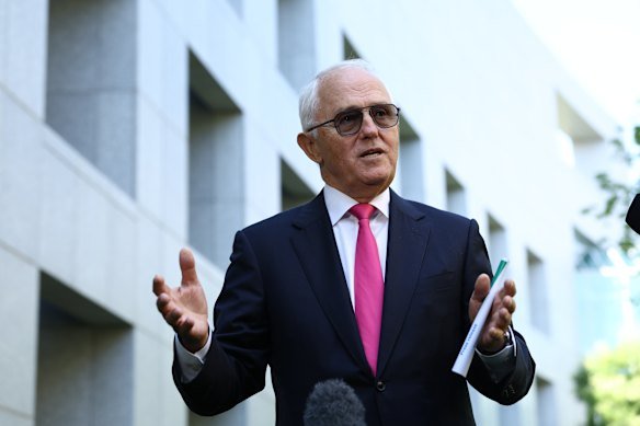Former prime minister Malcolm Turnbull sees a possible new centre-right party emerging from the current political maelstrom.