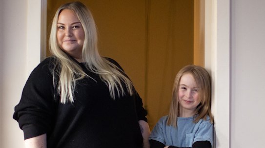 Kerryn Cugley and daughter Amity.