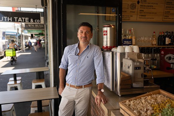 La Favola owner Fabio Stefanelli, at his restaurant in Newtown, has concerns over the new McDonald’s outlet.