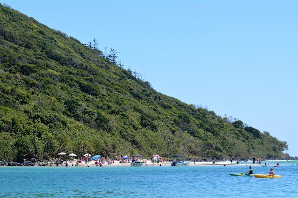 Tallebudgera Creek on the Gold Coast is popular with young families.
