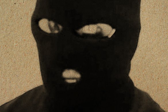 A treated image of the arsonist taken from an online video.