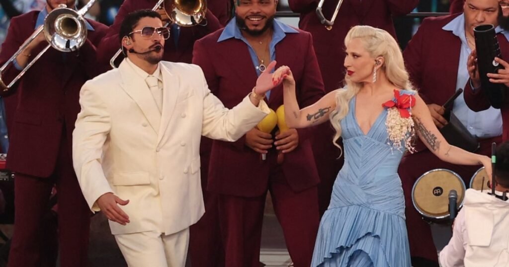 Laga Gaga Sings ‘Die With a Smile,’ Dances With Bad Bunny During Super Bowl 2026 Halftime Show