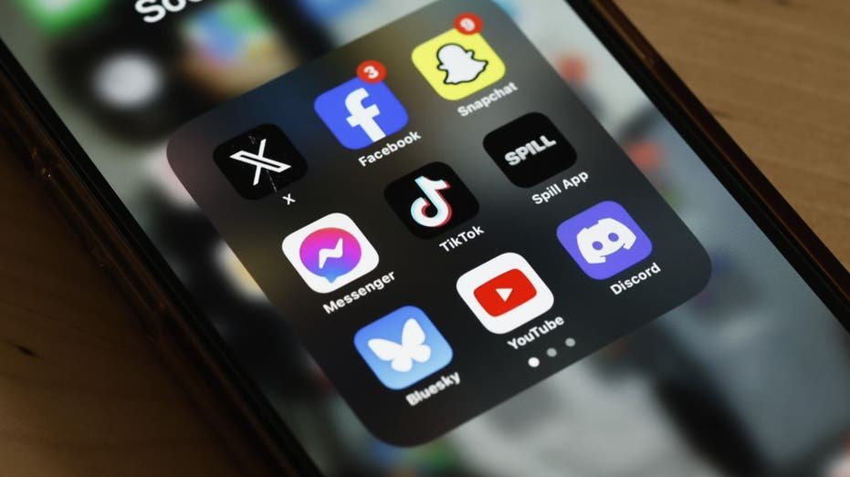 A view of a phone with several social media applications visible.