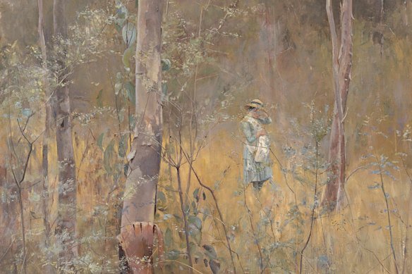 Detail from Frederick McCubbin’s Lost, circa 1886, which was painted at a Box Hill South artists’ camp.