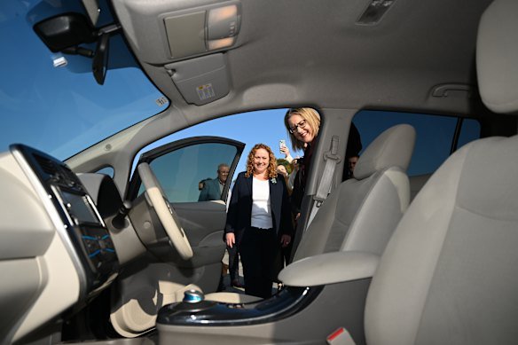 Premier Jacinta Allan and Minister for Roads and Road Safety Melissa Horne announcing the Swinburne cannabis and driving trial in 2024.