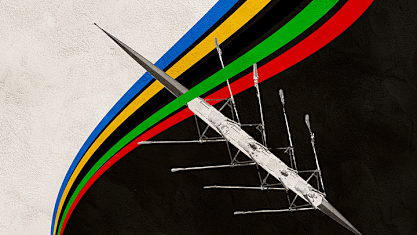 Brisbane 2032 Olympic rowing graphic.