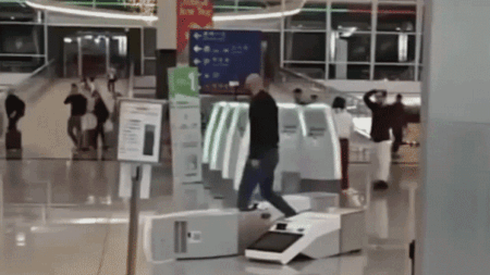 Tourist arrested after destroying multiple check-in kiosks in Hong Kong airport rampage