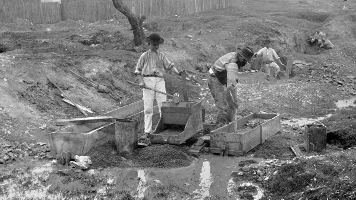 Historic photo of Australian Gold Rush