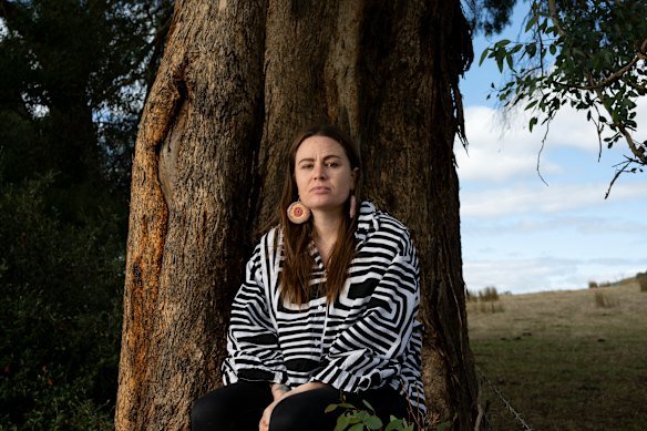 Sissy Austin, survivor of a vicious jogging attack by a man in the bush, has been supporting Sarah Gibbs.