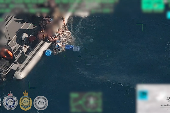 The barrels were first spotted by fishermen who notified the authorities.