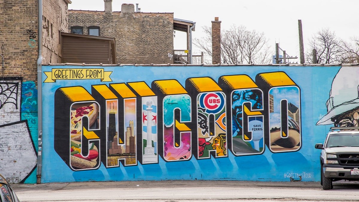 Large mural spelling 