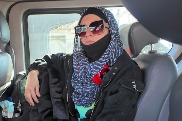 An Australian woman at the al-Roj refugee camp attempting to start her journey home.