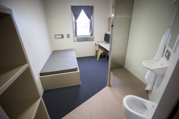 A Ravenhall cell at the time of the prison's opening in  2017.