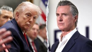 Trump blasts Newsom’s UK pact, warns foreign leaders as 2028 buzz builds