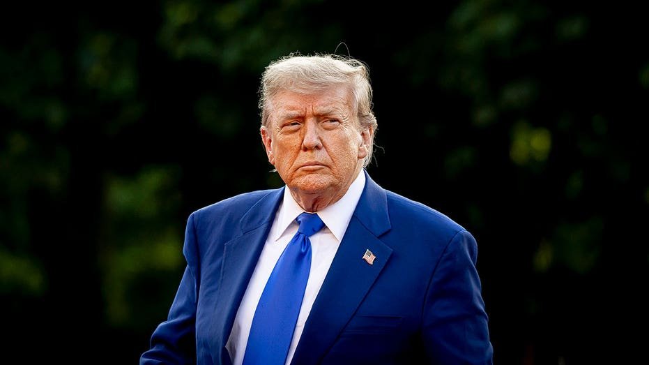 THE HAGUE, NETHERLANDS - JUNE 24: President of the United States Donald Trump arrives at Huis ten Bosch Palace for a dinner during the NATO Summit 2025 on June 24, 2025 in The Hague, Netherlands. (Photo by Patrick van Katwijk/Getty Images)