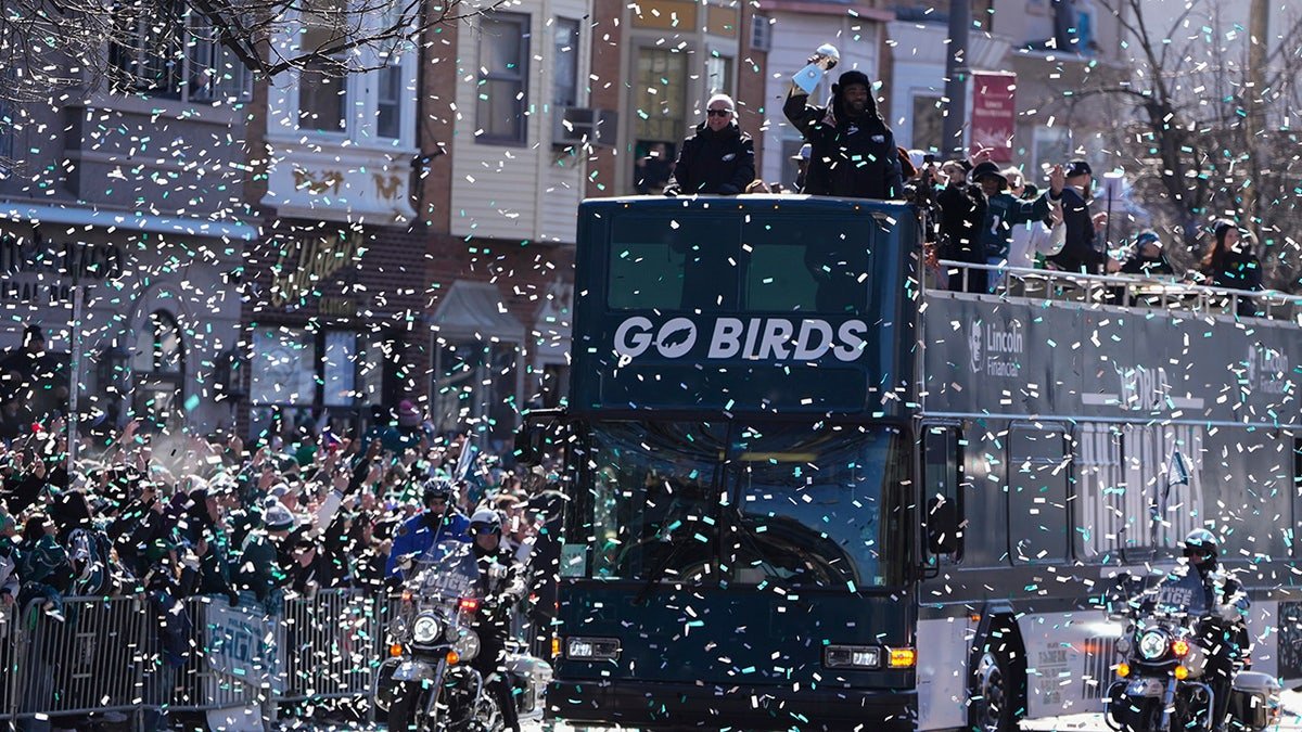 The Philadelphia Eagles parade