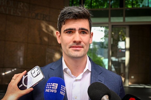 Convicted neo-Nazi Jacob Hersant, who led several men in disrupting Melbourne’s Anzac service at the Shrine of Remembrance.