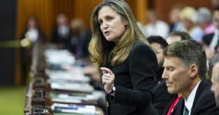 Elections Canada says Freeland broke rule by answering byelection questions Elections Canada says Freeland broke rule by answering byelection questions