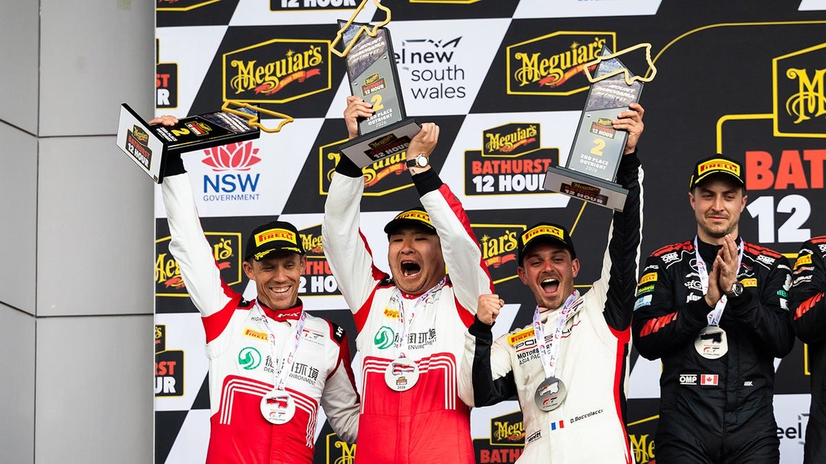 High Class Racing drivers celebrate second place
