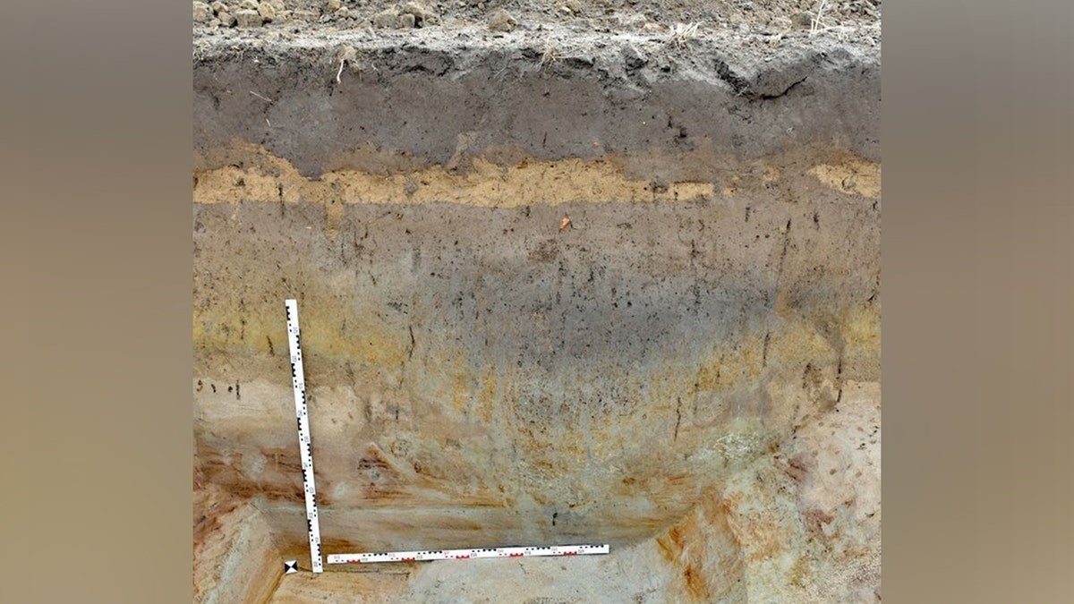 View of camps at excavation site