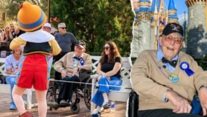 Disney World honors World War II veteran’s birthday with moving flag retreat ceremony