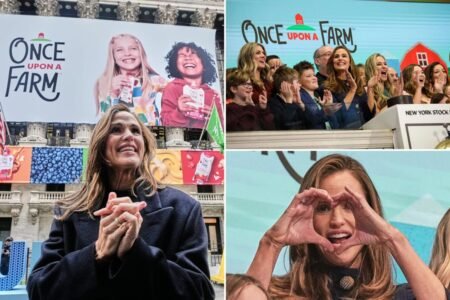 Jennifer Garner’s Once Upon a Farm organic food company valued at 5M in NYSE debut