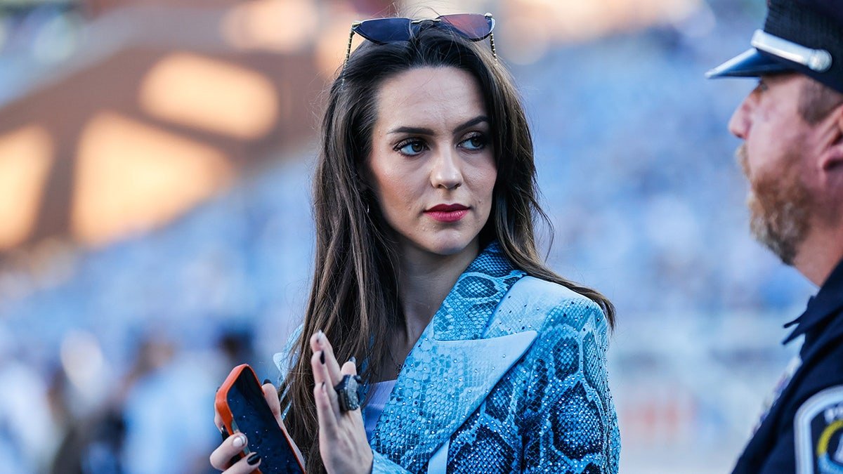 Jordon Hudson at the UNC-Duke game