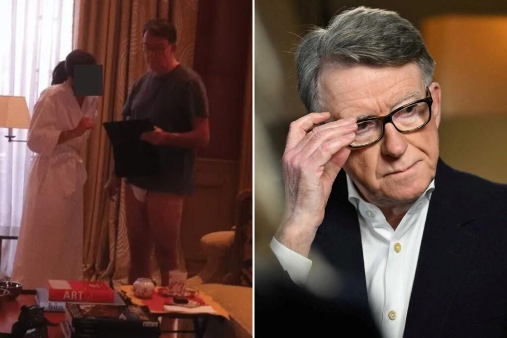 Ex-UK ambassador to US Peter Mandelson pictured standing in his underpants in Epstein files dump