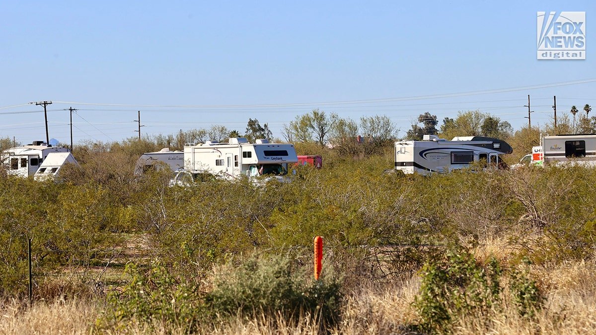 A trailer park near Nancy Guthrie's home