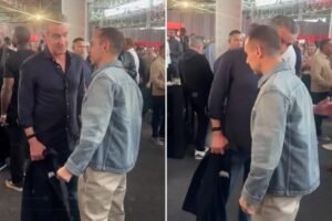 Gavin Newsom spotted at another Super Bowl party