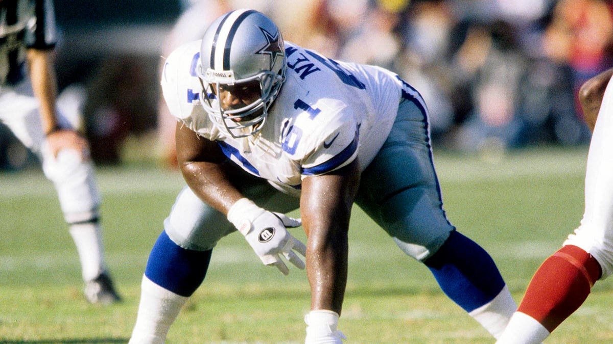 Nate Newton lines up