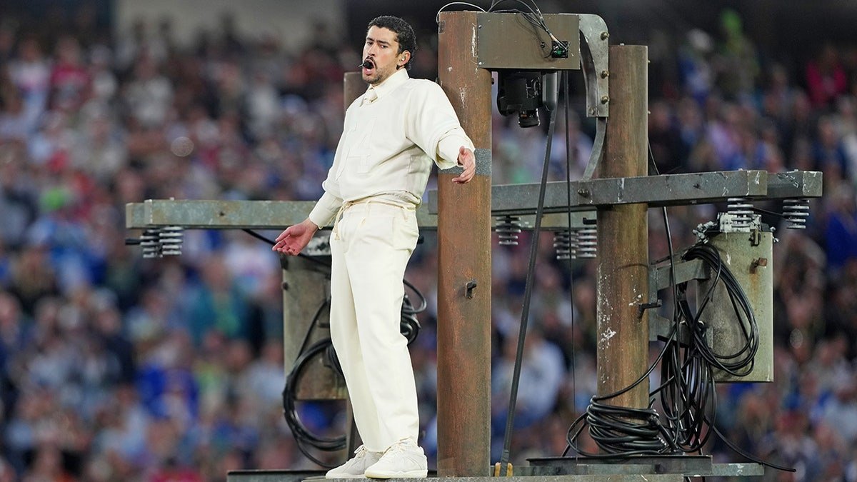 Bad Bunny on a lightpole