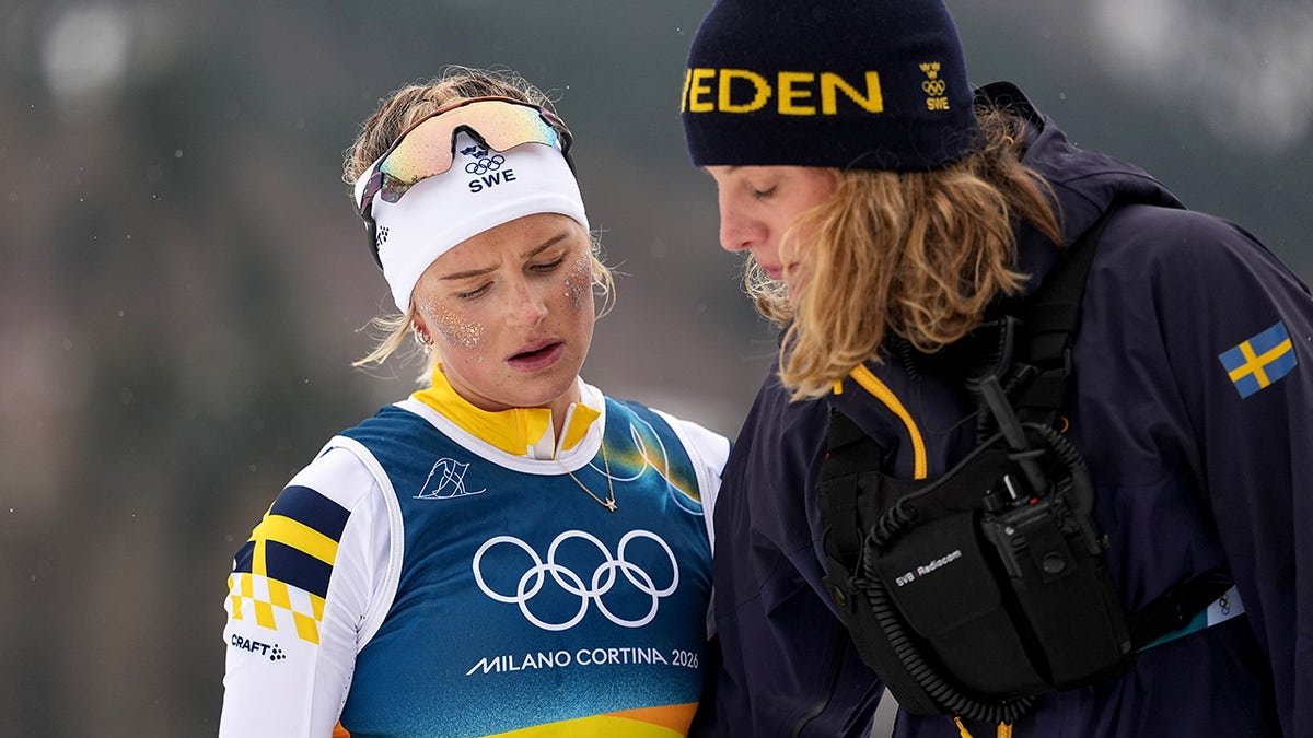 Frida Karlsson looks on